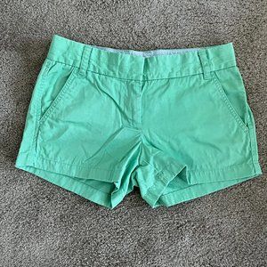 J. Crew Chino Shorts Mint Green Size 2